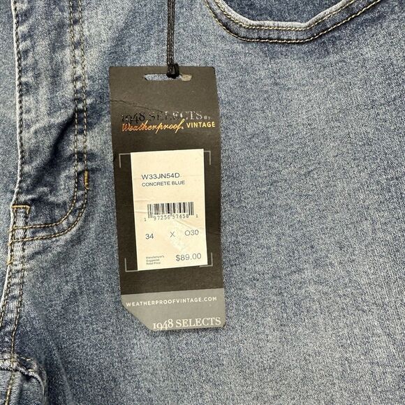 Weatherproof Vintage Straight Fit Jeans for Men Size 34x30 - Picture 4 of 10